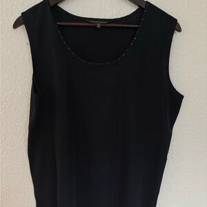 Ming Wang Black Sleeveless Top